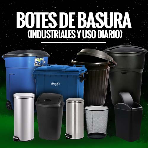 Botes de basura (industriales y uso diario)