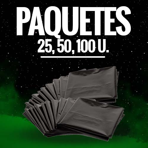 Paquetes 25, 50, 100 u.